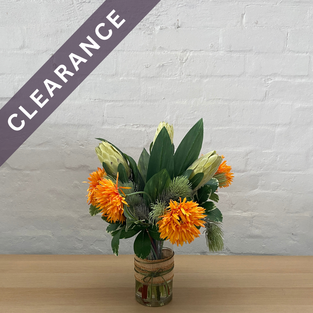 Artificial Floral Arrangement (Ex Rental) Oranges