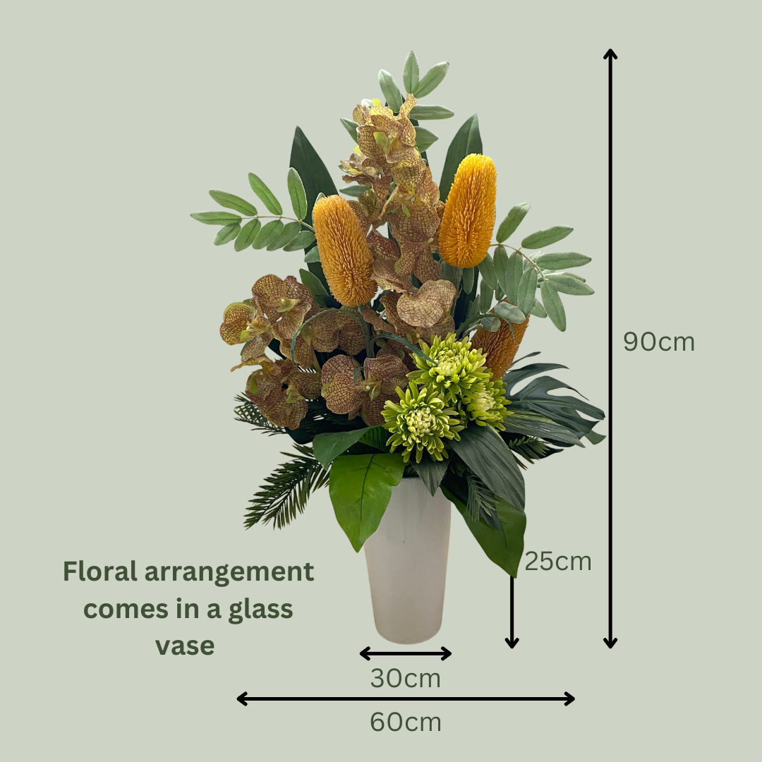 Artificial Floral Arrangement (Ex Rental) Oranges Ceramic