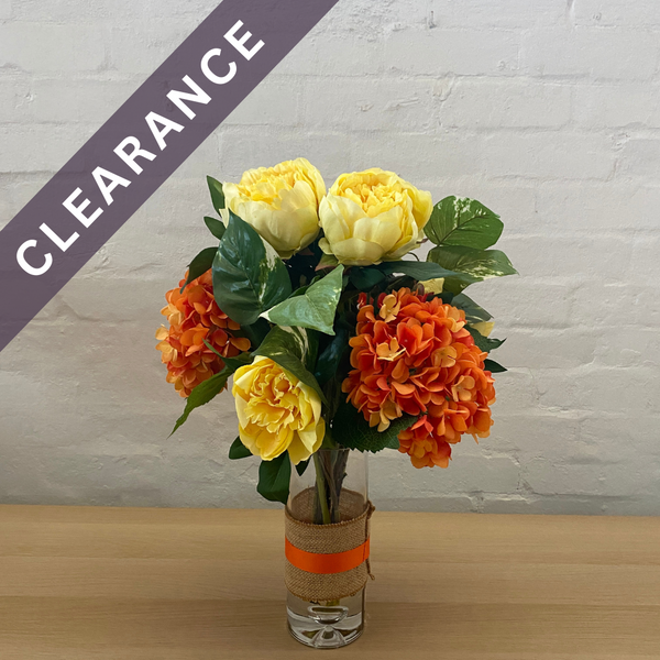 Artificial Floral Arrangement (Ex Rental) Yellows and Oranges