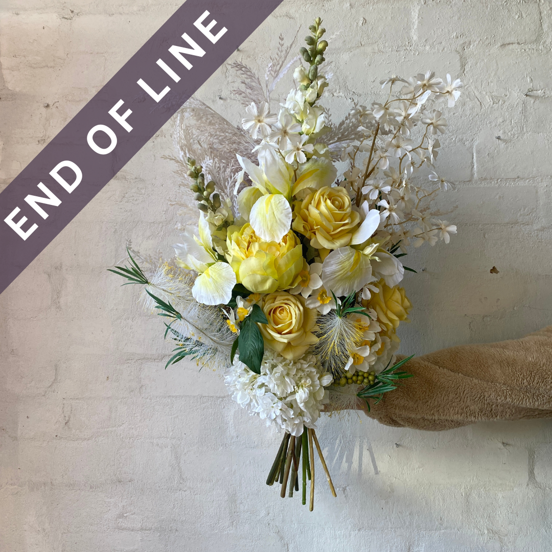 Artificial Floral Arrangement (Ex Rental) - Yellows and Whites Bunch