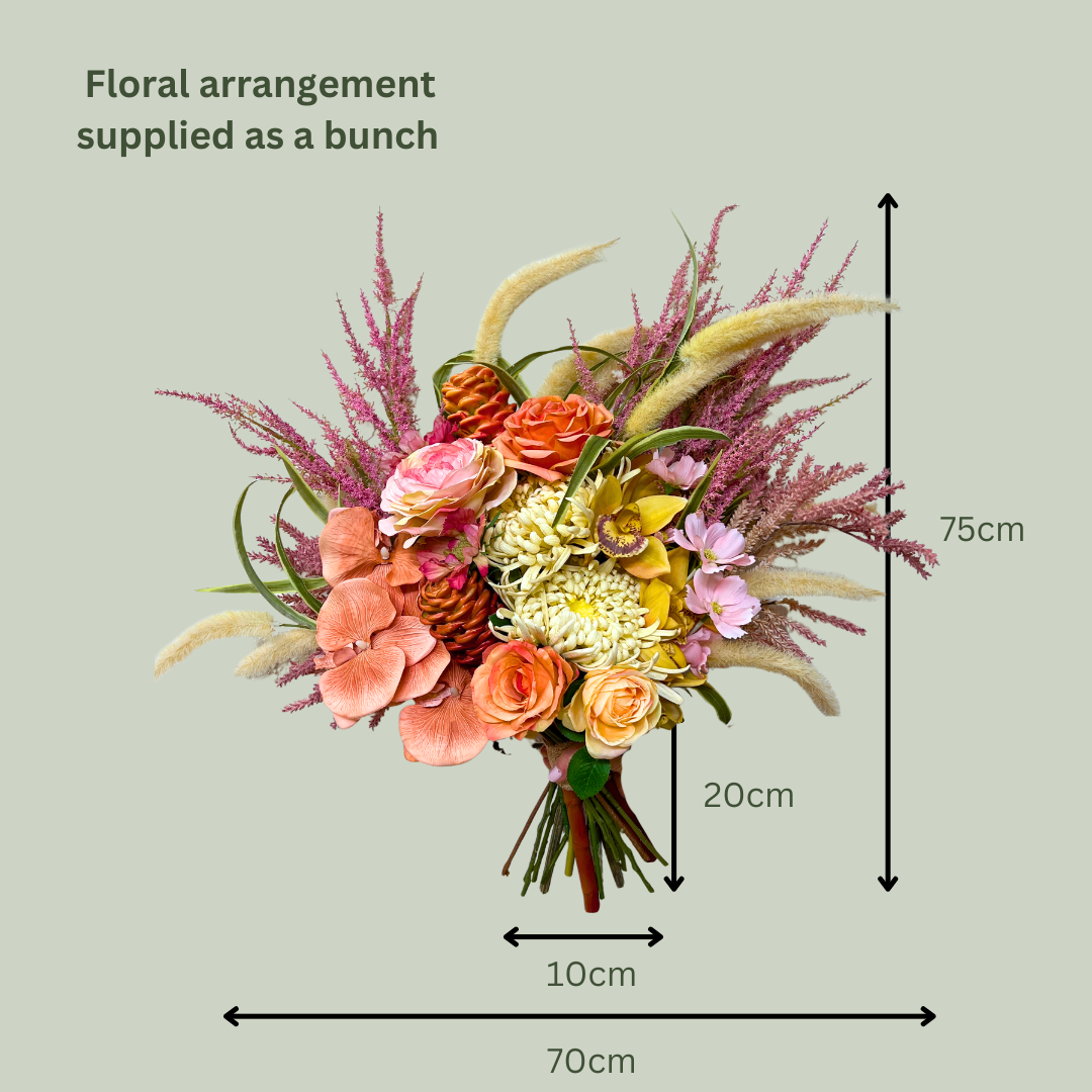 Artificial Floral Arrangement - Yellows and Pinks Bunch