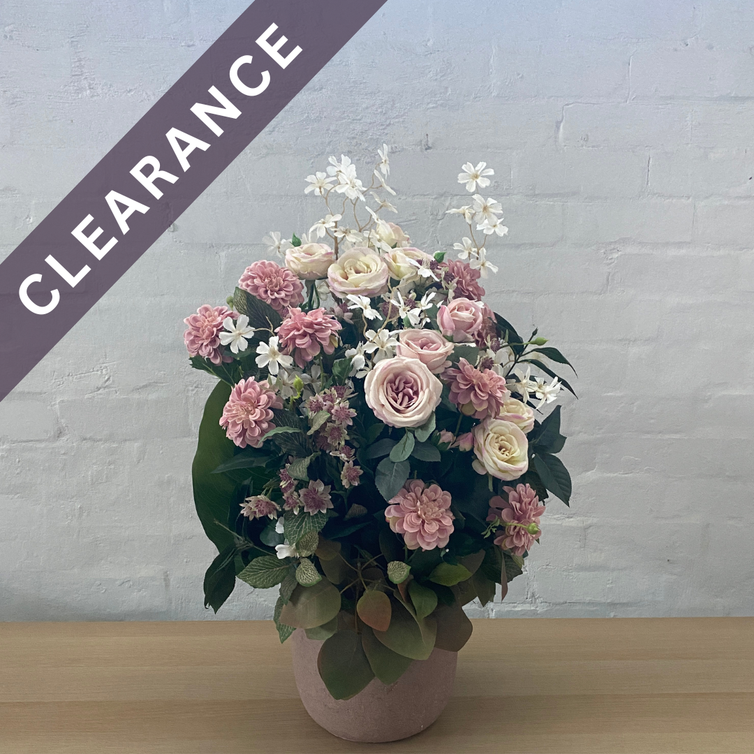 Artificial Floral Arrangement (Ex Rental) Light Pinks ceramic #2