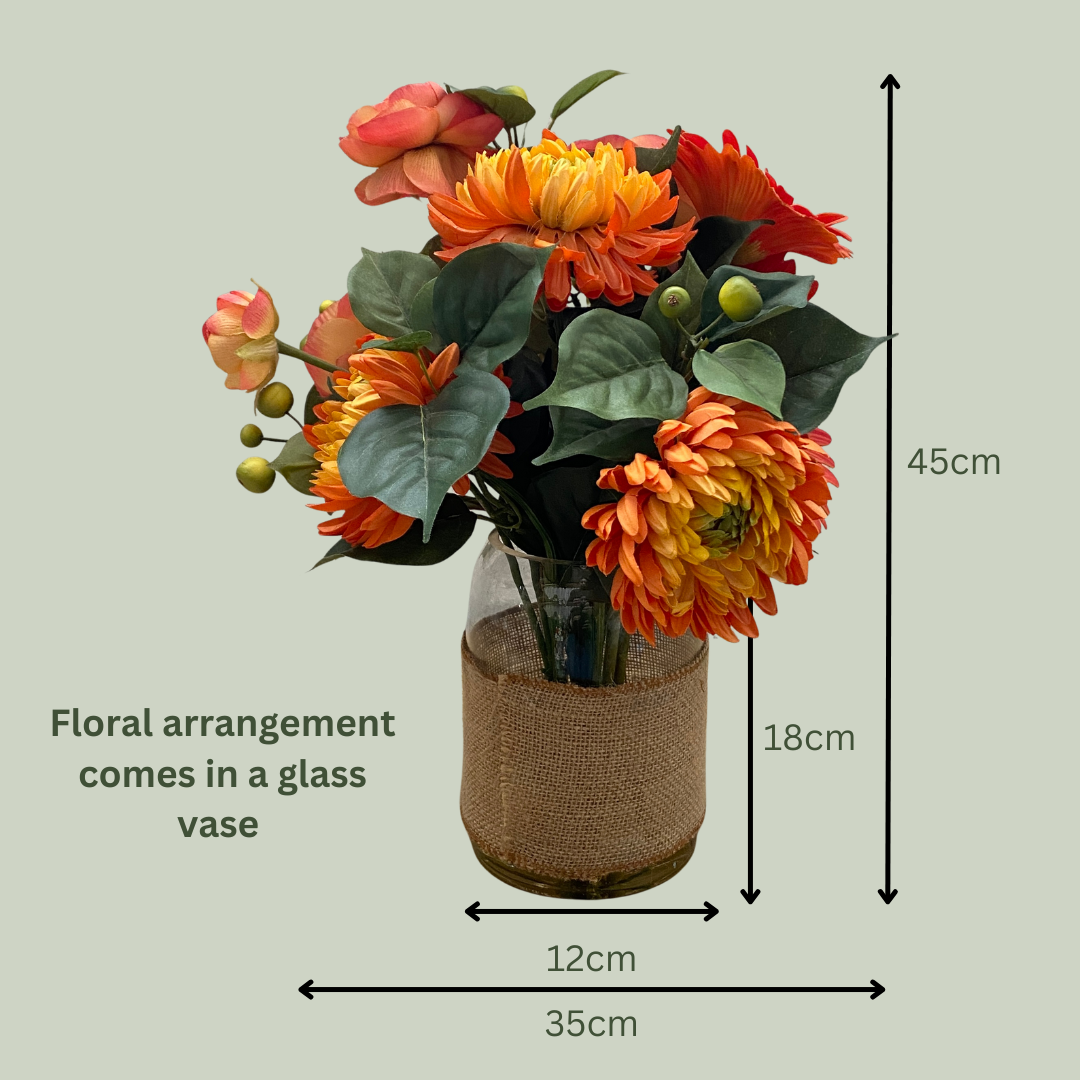 Artificial Floral Arrangement (Ex Rental) Oranges #3