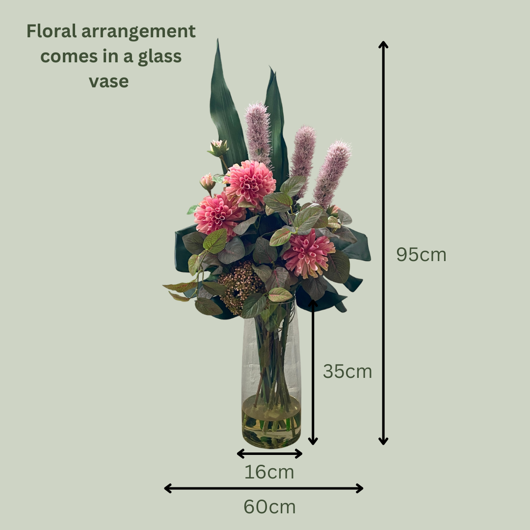 Artificial Floral Arrangement (Ex Rental) Pinks #4