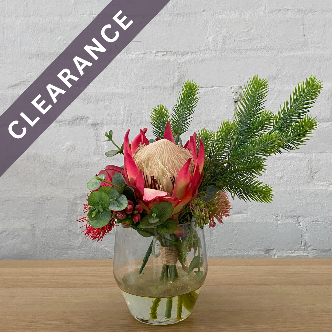 Artificial Floral Arrangement Pinks and Reds