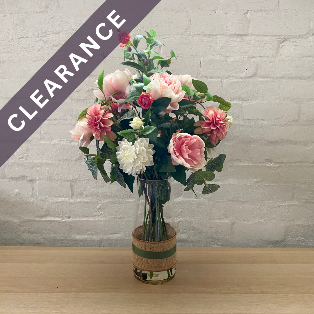 Artificial Floral Arrangement (Ex Rental) Pinks and Whites