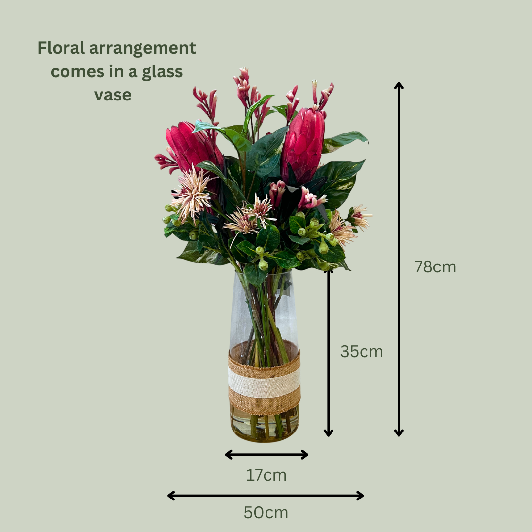 Artificial Floral Arrangement (Ex Rental) Pinks #9