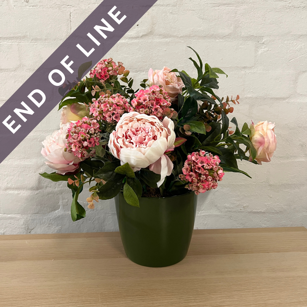 Artificial Floral Arrangement (Ex Rental) Pinks Ceramic #7