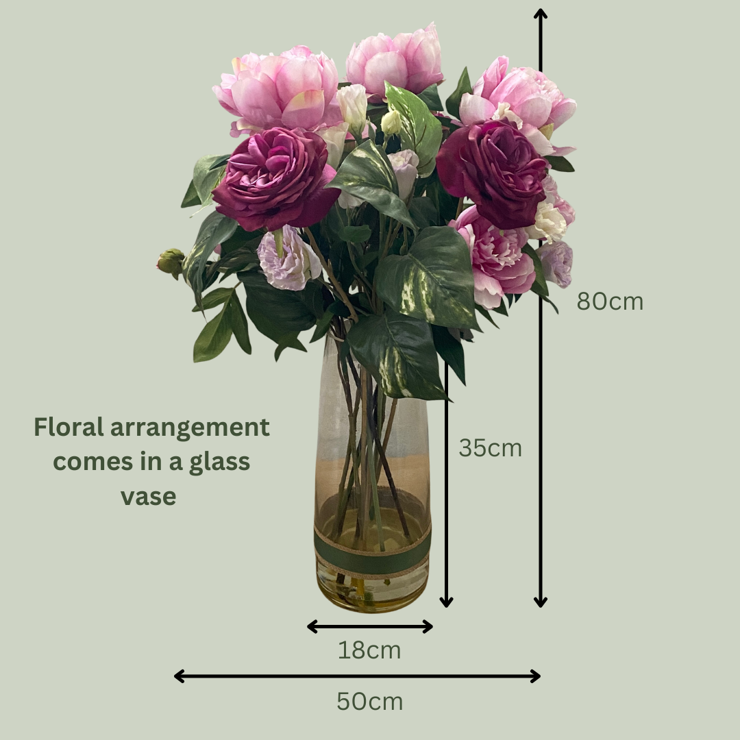 Artificial Floral Arrangement (Ex Rental) Purples #3