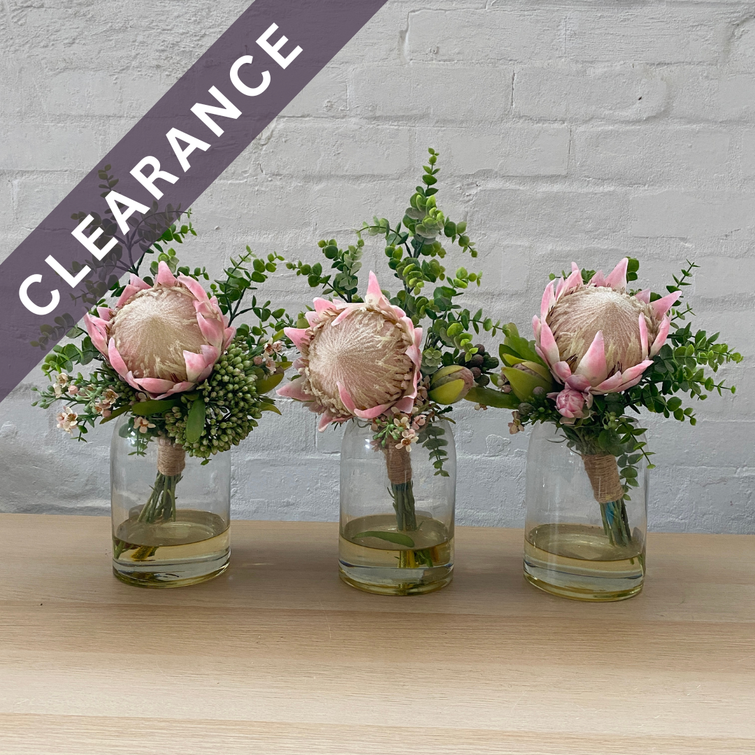 Artificial Floral Arrangement (Ex Rental) Pinks | Set of 3