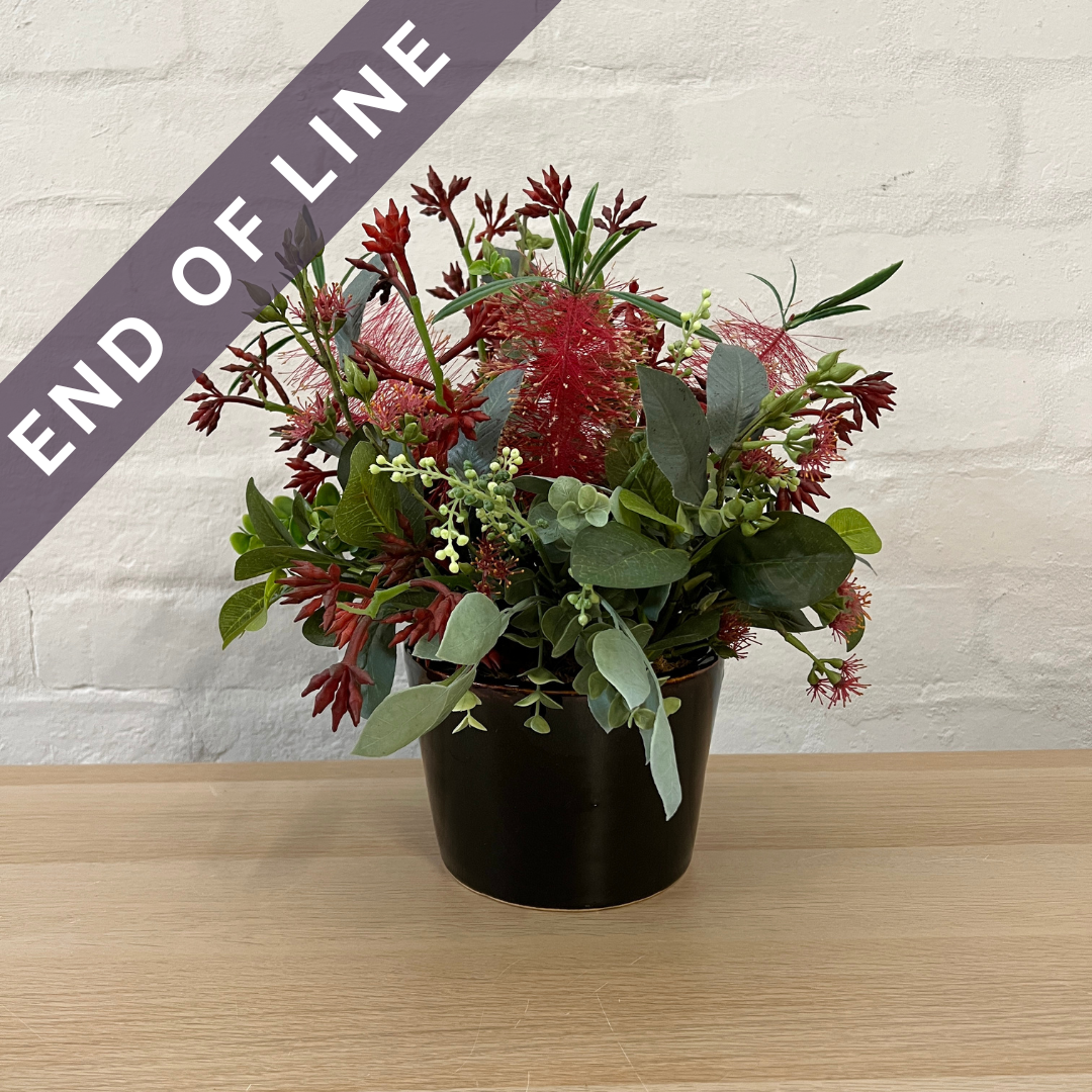 Artificial Floral Arrangement (Ex Rental) Reds Ceramic #1