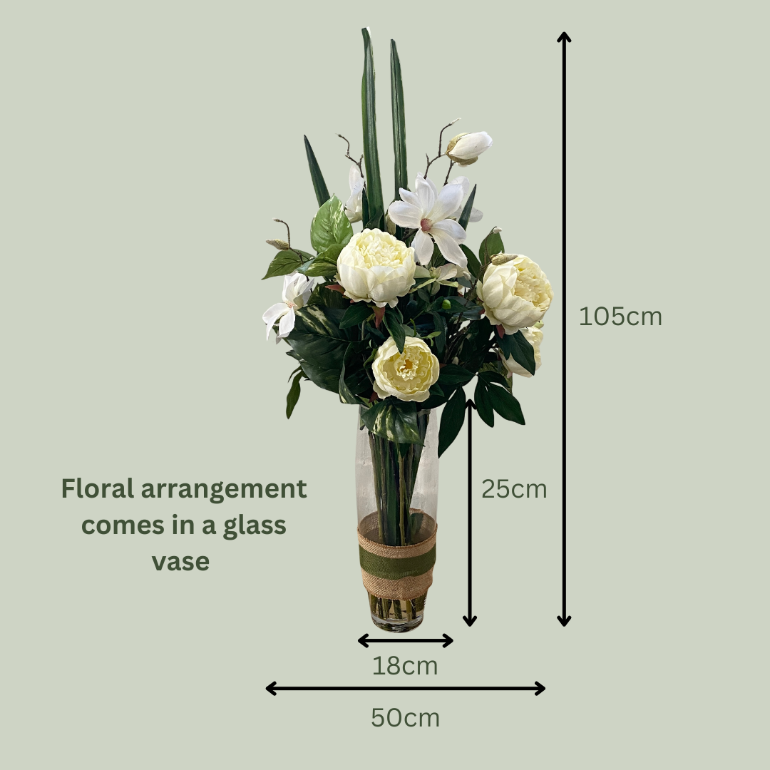 Artificial Floral Arrangement (Ex Rental) Whites  #2