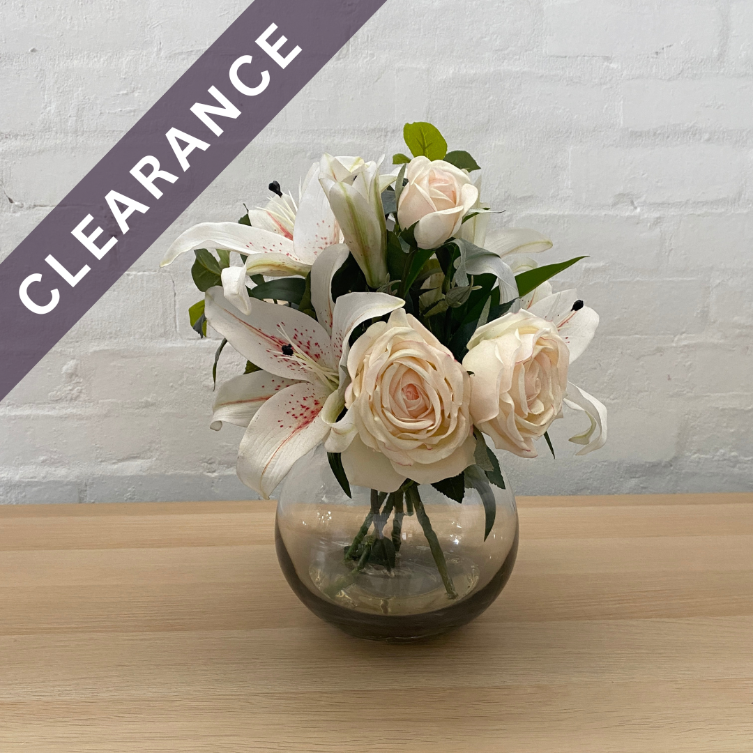Artificial Floral Arrangement (Ex Rental) Whites and Pinks #2