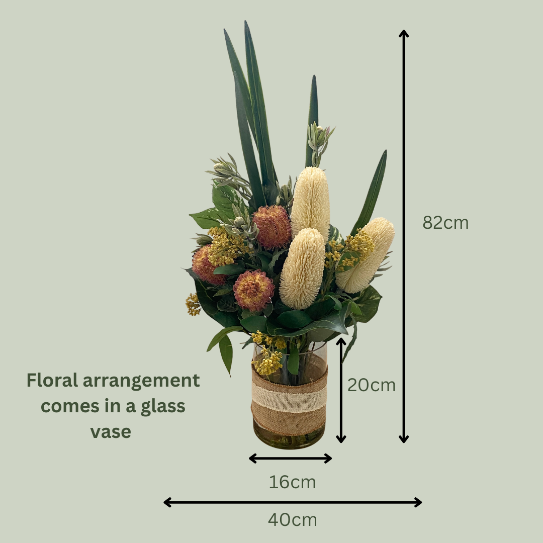 Artificial Floral Arrangement (Ex Rental)  Yellows and Creams