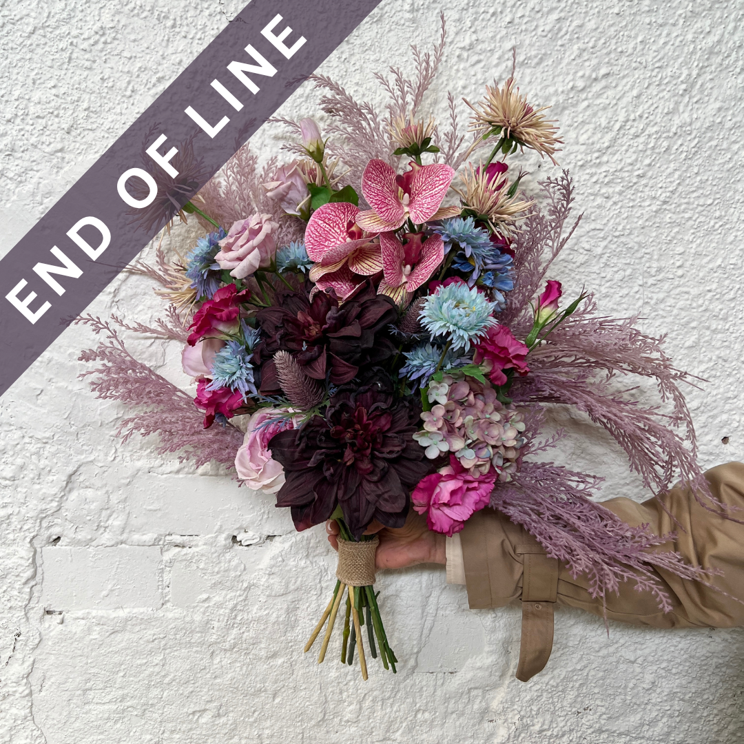 Artificial Floral Arrangement - Purples Bunch #3