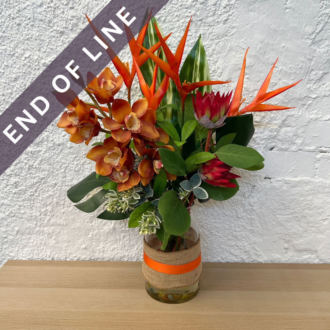 Artificial Floral Arrangement (Ex Rental) Oranges