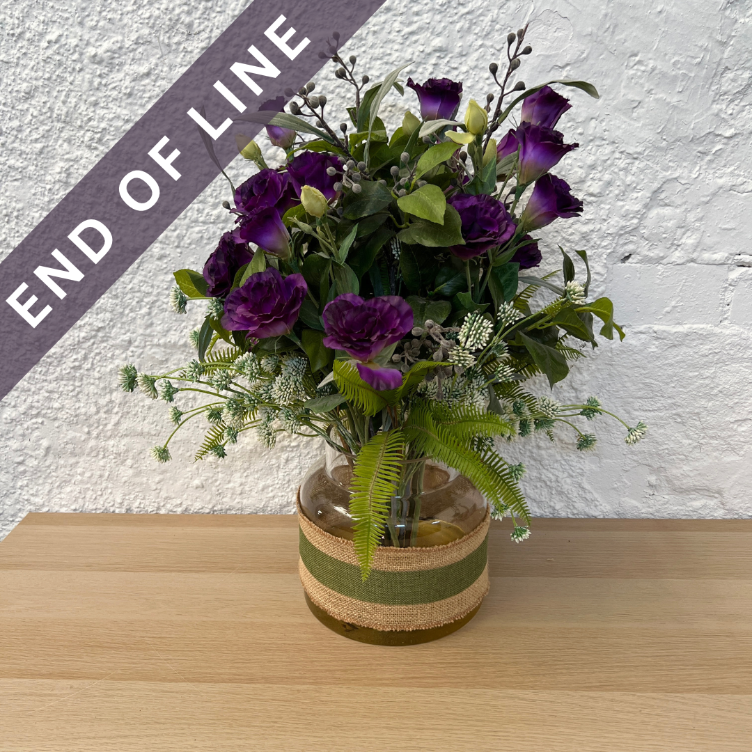 Artificial Floral Arrangement (Ex Rental) Purples #3