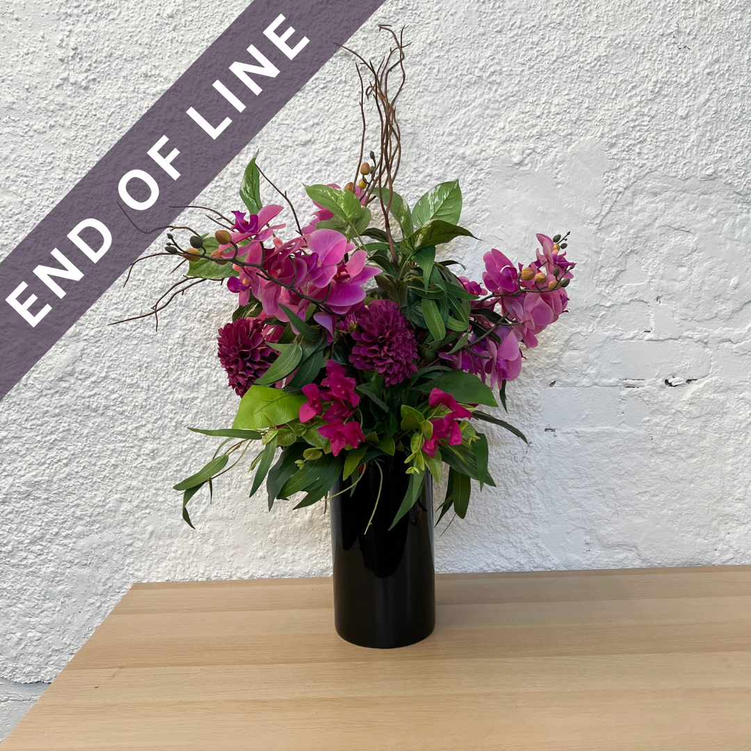 Artificial Floral Arrangement (Ex Rental) Purples Ceramic #4
