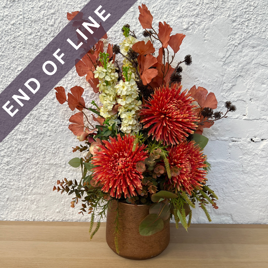 Artificial Floral Arrangement (Ex Rental) Reds Ceramic