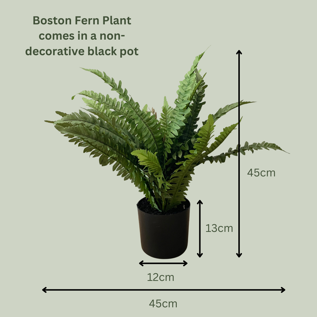 Artificial Boston Fern in Pot