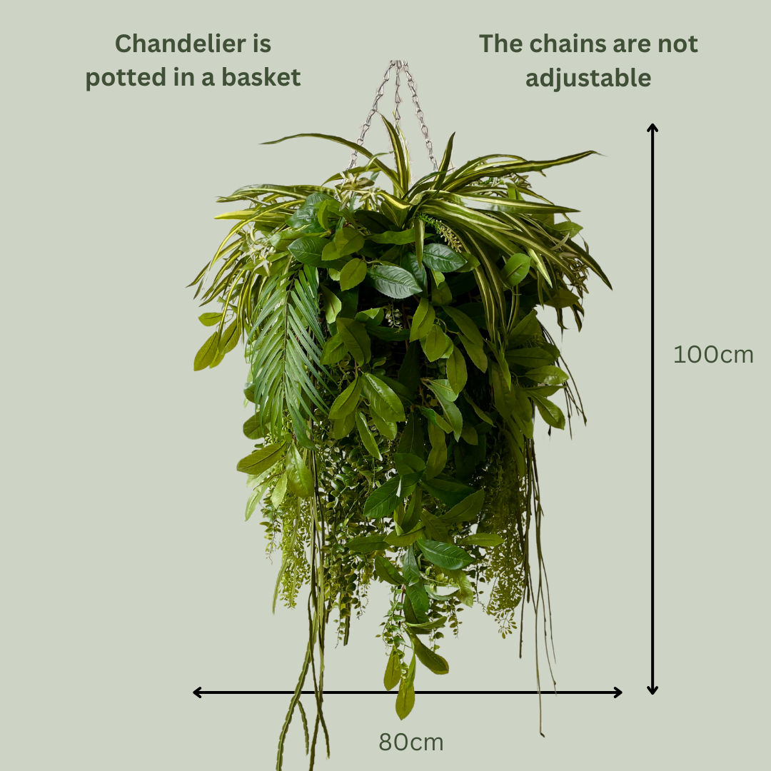 Artificial Green Chandelier