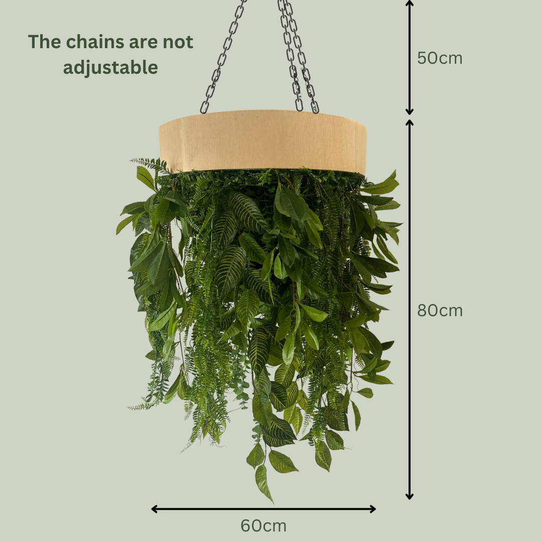 Artificial Cascade Chandelier