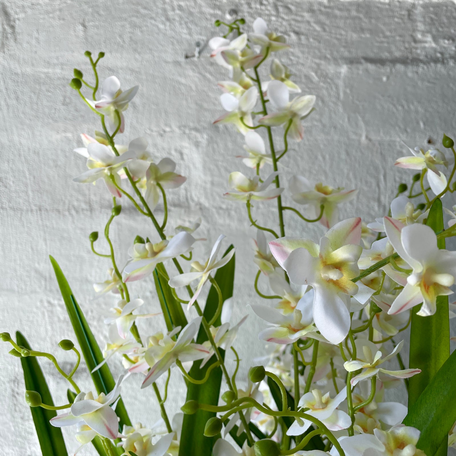Artificial Dancing Orchid | White