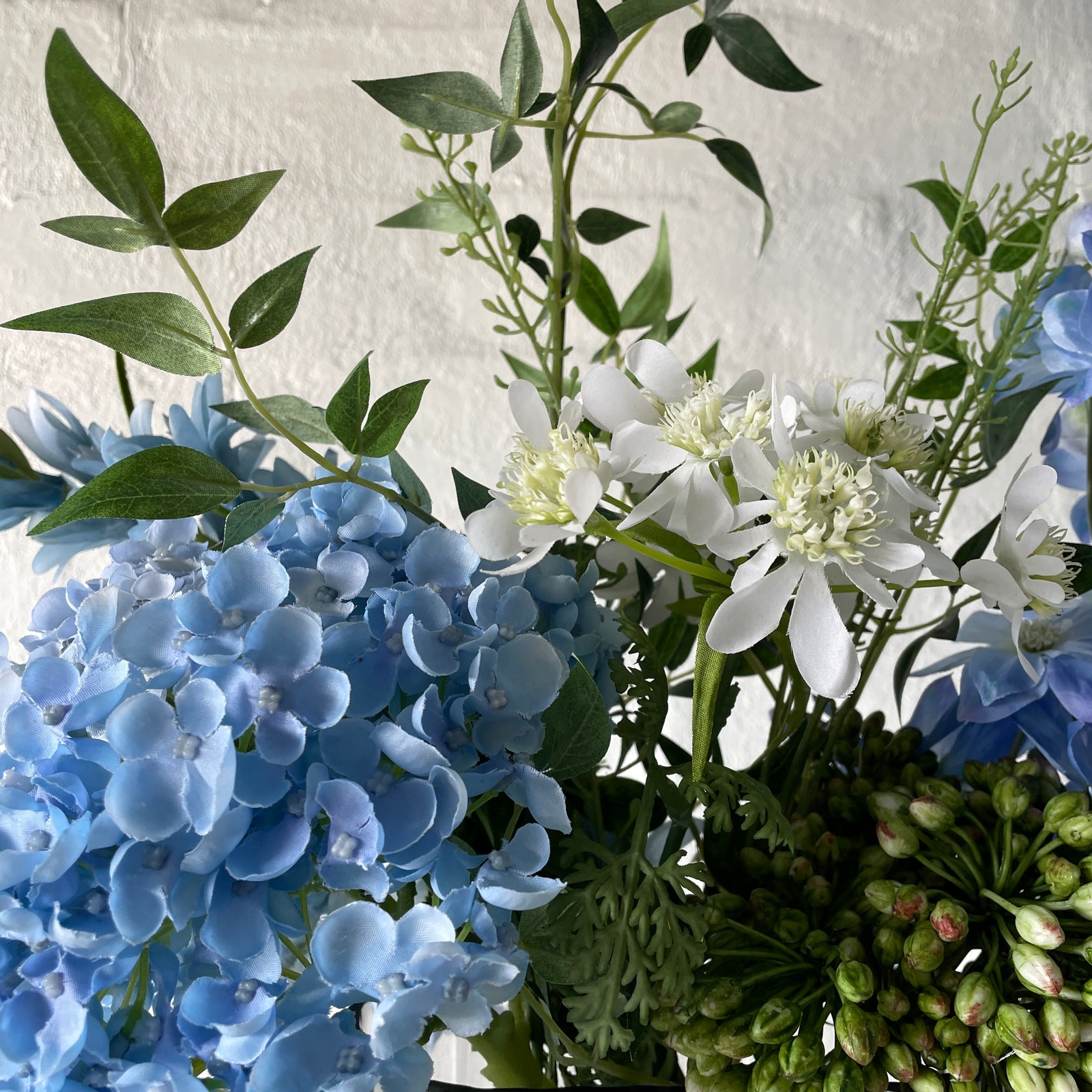 Artificial Floral Vase | Blue