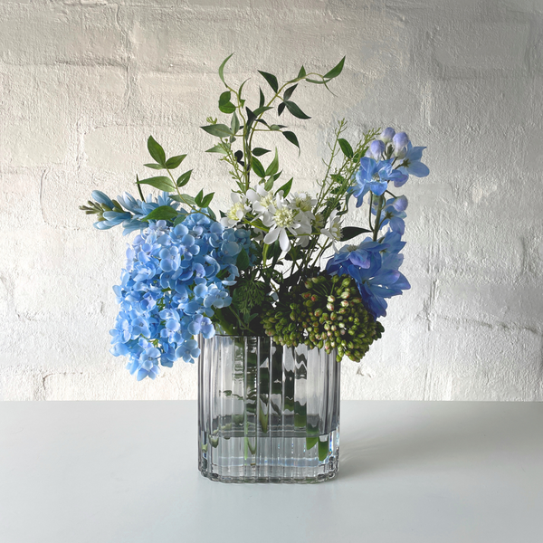 Artificial Floral Vase | Blue