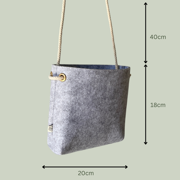 Hanging Plant Pouch | Light Grey