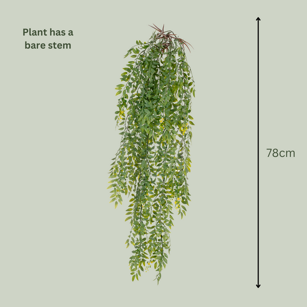 Artificial Hanging Wattle Plant