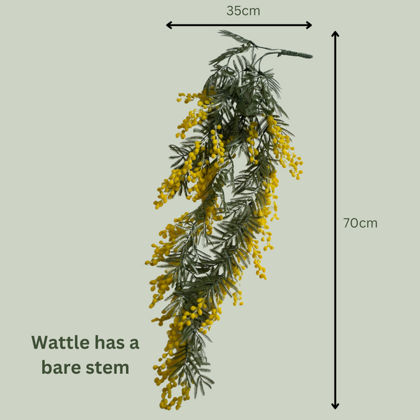 Artificial Hanging Wattle Yellow