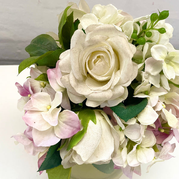 Artificial Floral Arrangement (Ex Rental) - Whites and Pinks #7