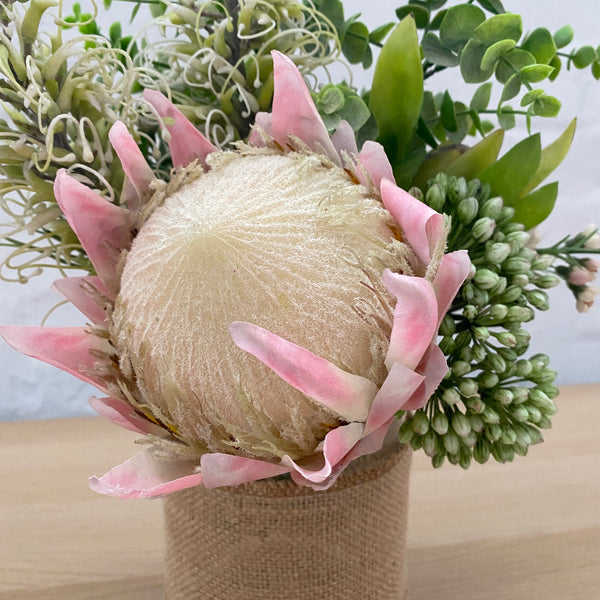 Artificial Floral Arrangement (Ex Rental) Pinks and Greens #2