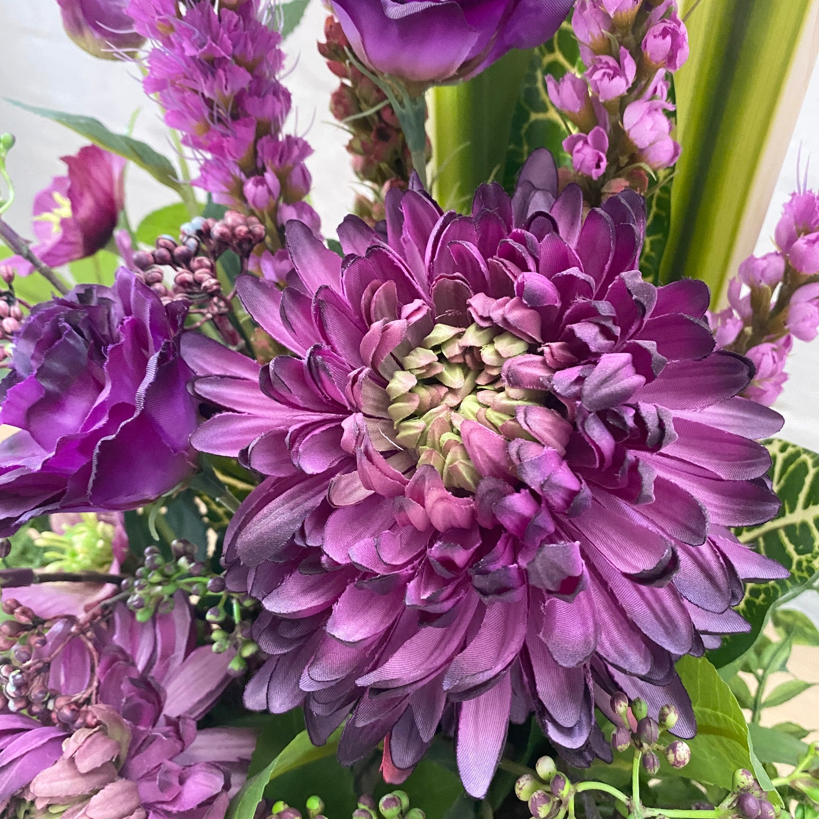 Artificial Floral Arrangement (Ex Rental) Purples Ceramic