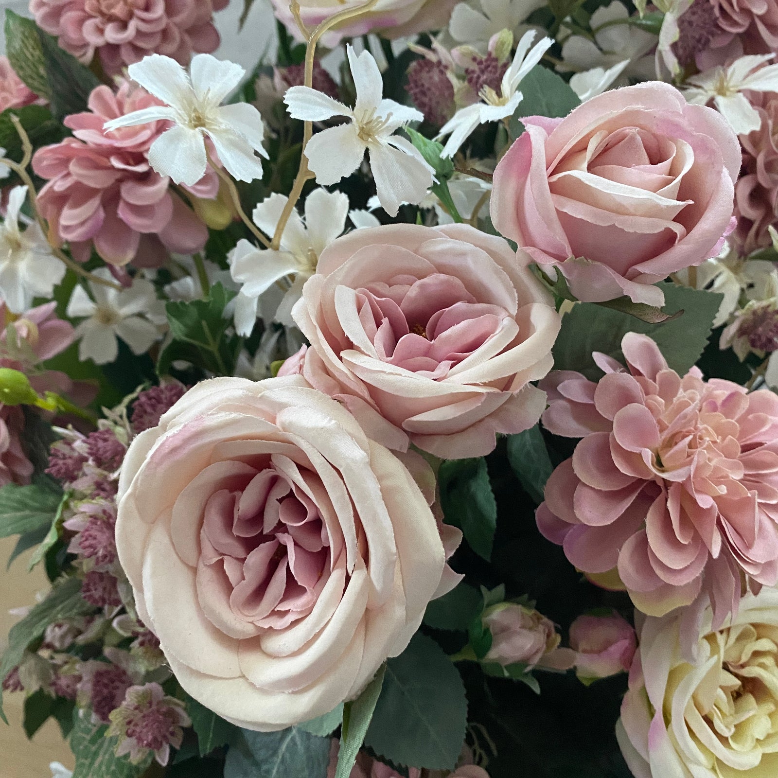 Artificial Floral Arrangement (Ex Rental) Light Pinks ceramic #2