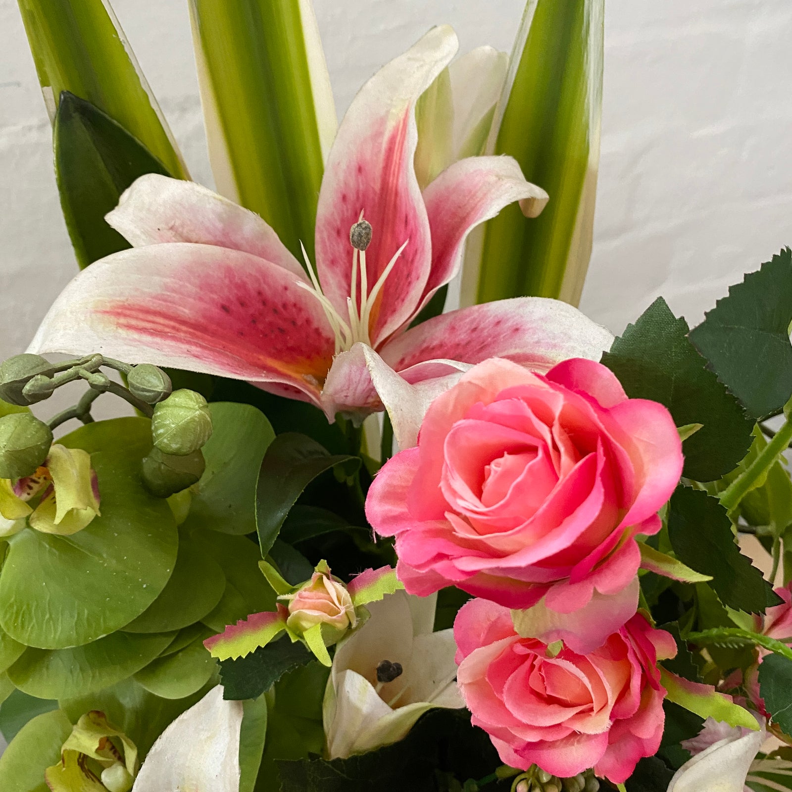 Artificial Floral Arrangement (Ex Rental) Pinks Ceramic #3