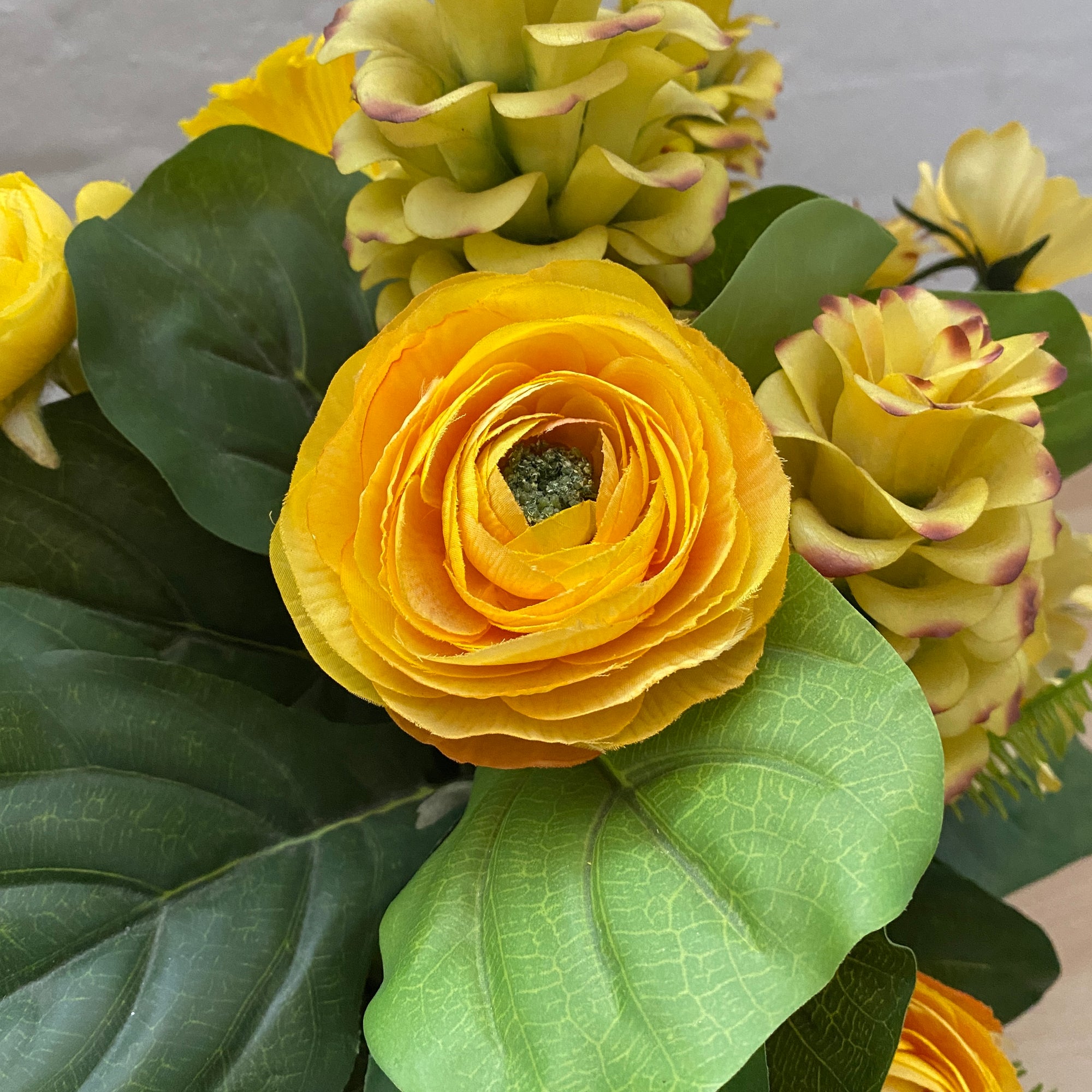 Artificial Floral Arrangement (Ex Rental) Yellows Ceramic #2
