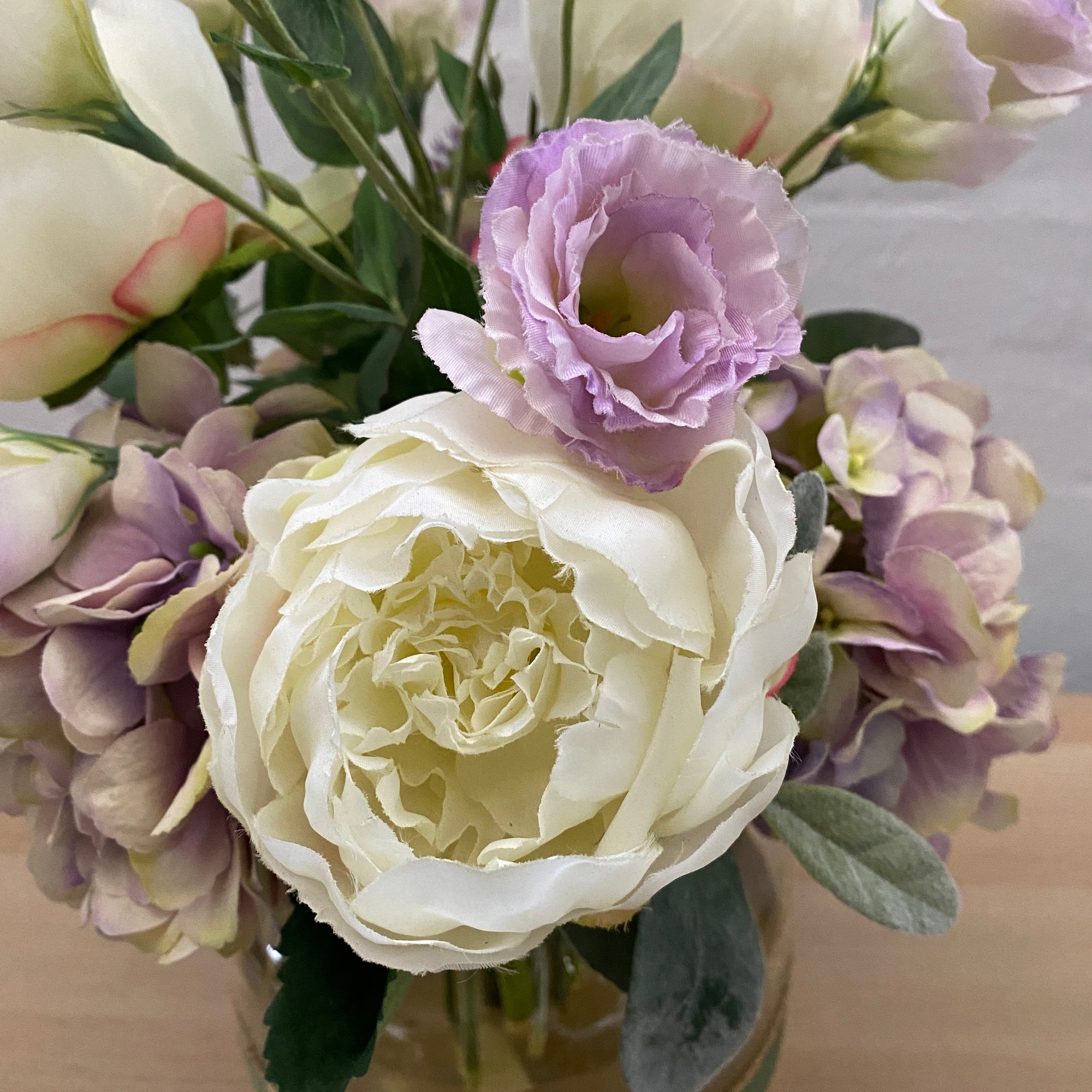 Artificial Floral Arrangement (Ex Rental) Whites and Light Purples
