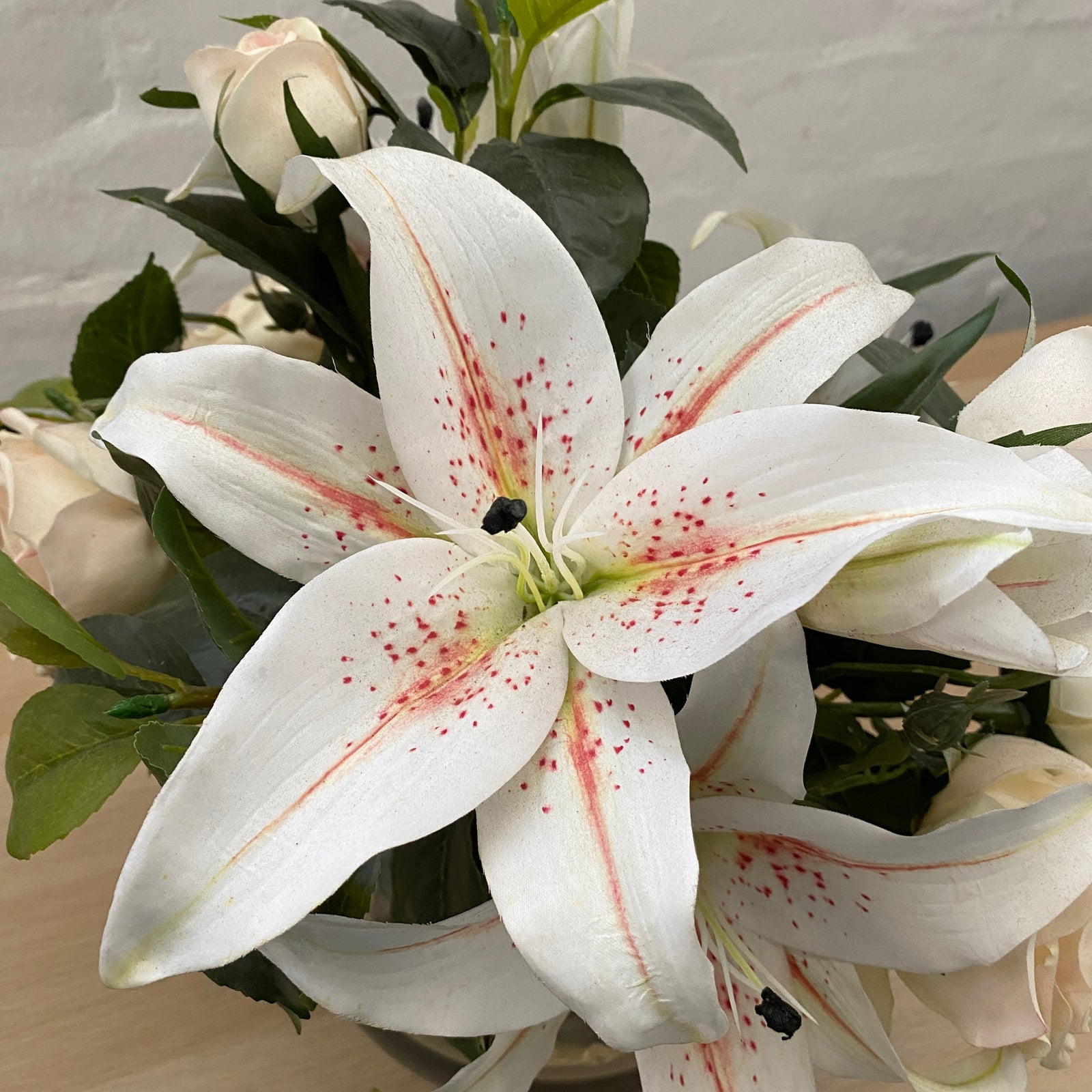 Artificial Floral Arrangement (Ex Rental) Whites and Pinks #2