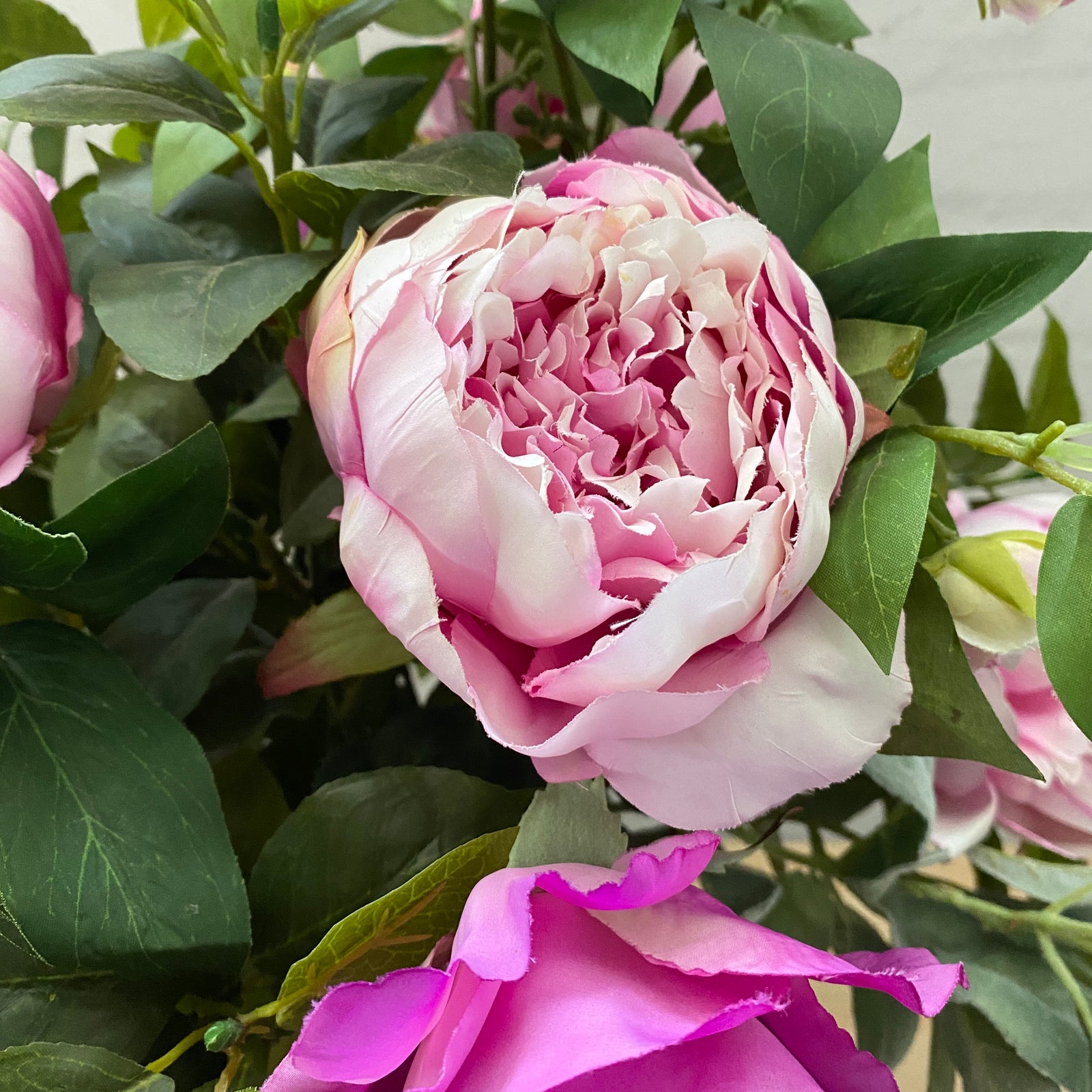 Artificial Floral Arrangement (Ex Rental) Pinks and Purples #2