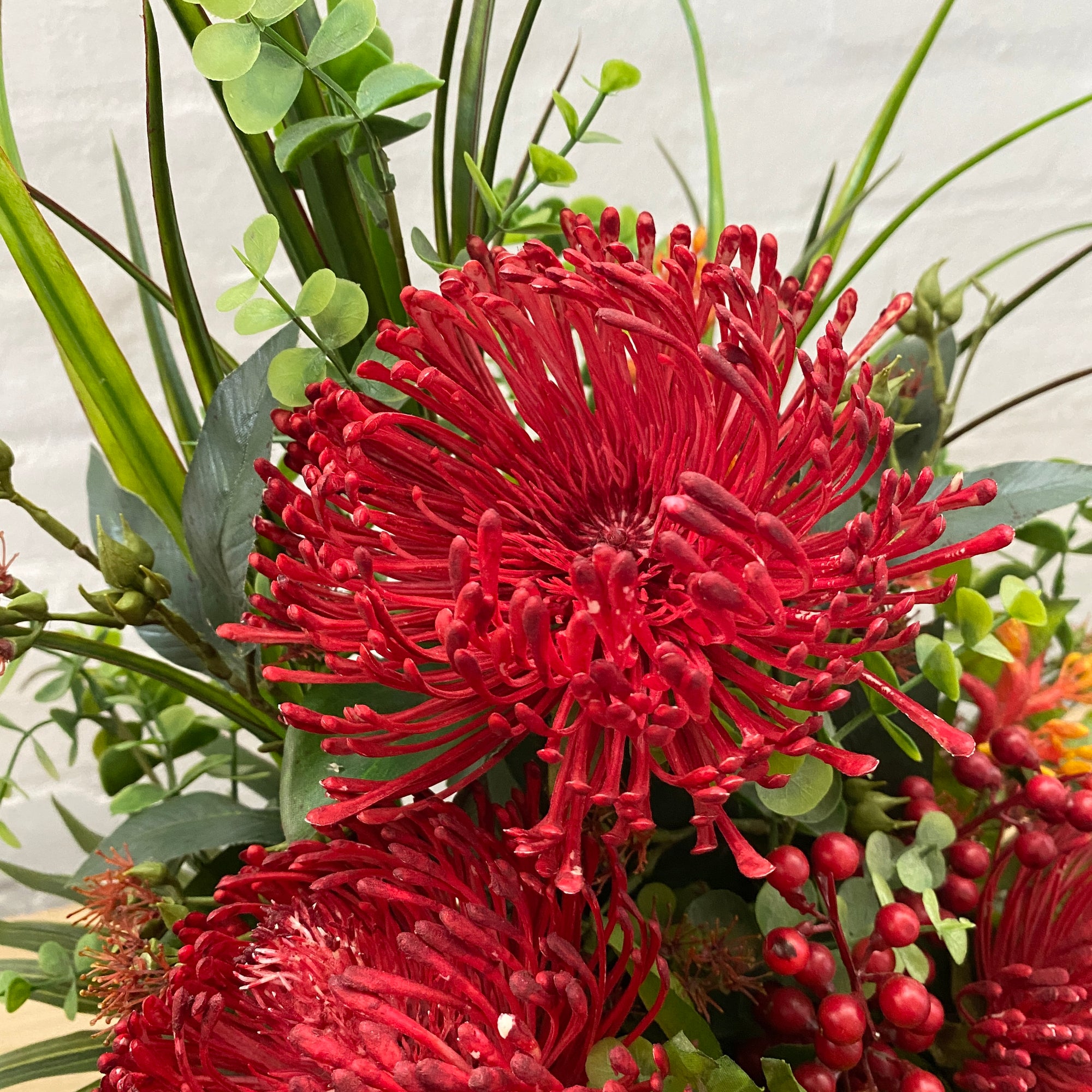 Artificial Floral Arrangement (Ex Rental) Reds Ceramic #3