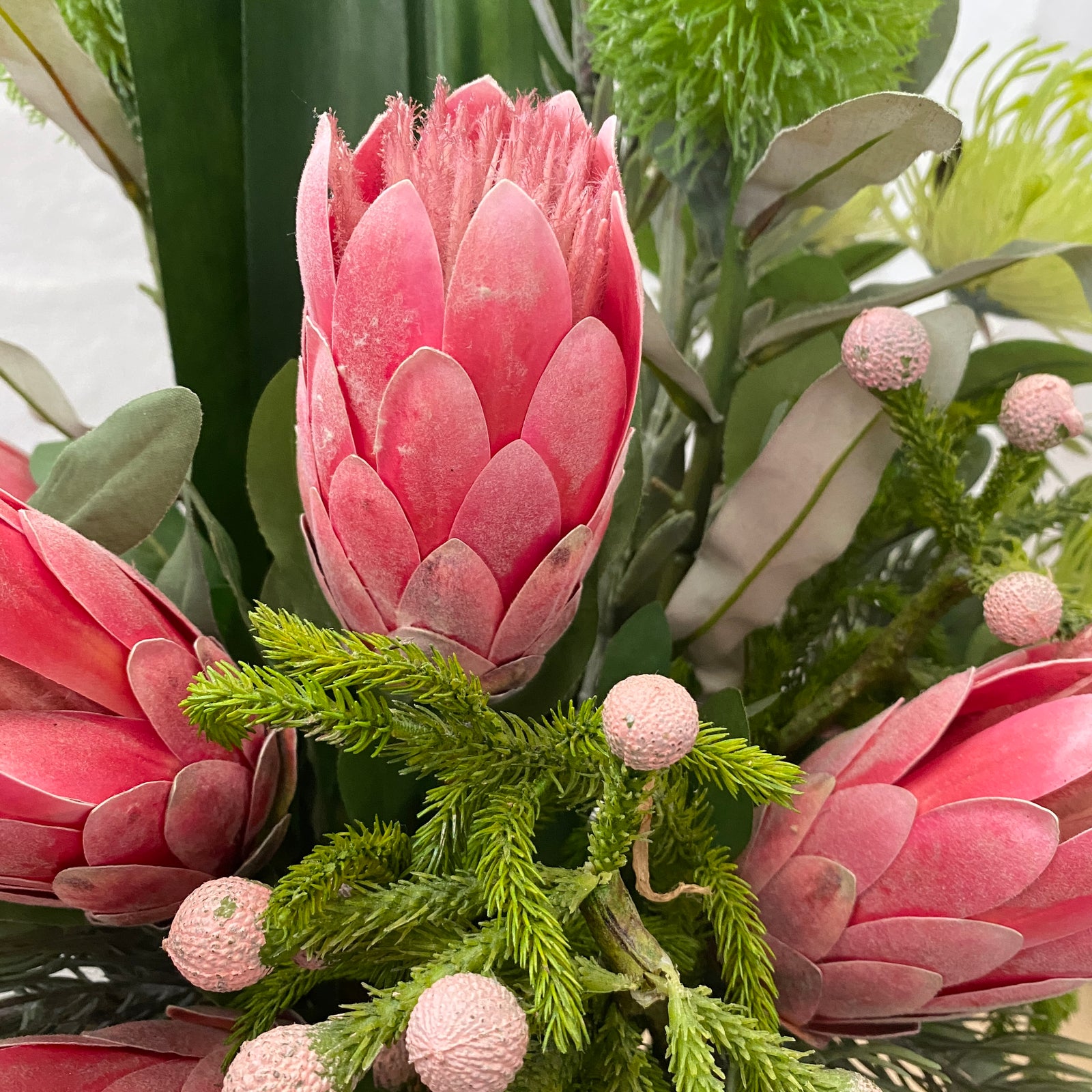 Artificial Floral Arrangement (Ex Rental) Pinks and Greens