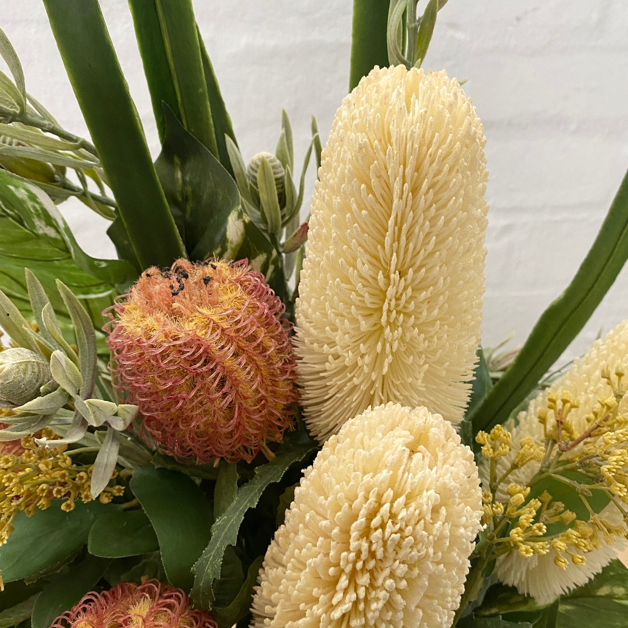 Artificial Floral Arrangement (Ex Rental)  Yellows and Creams