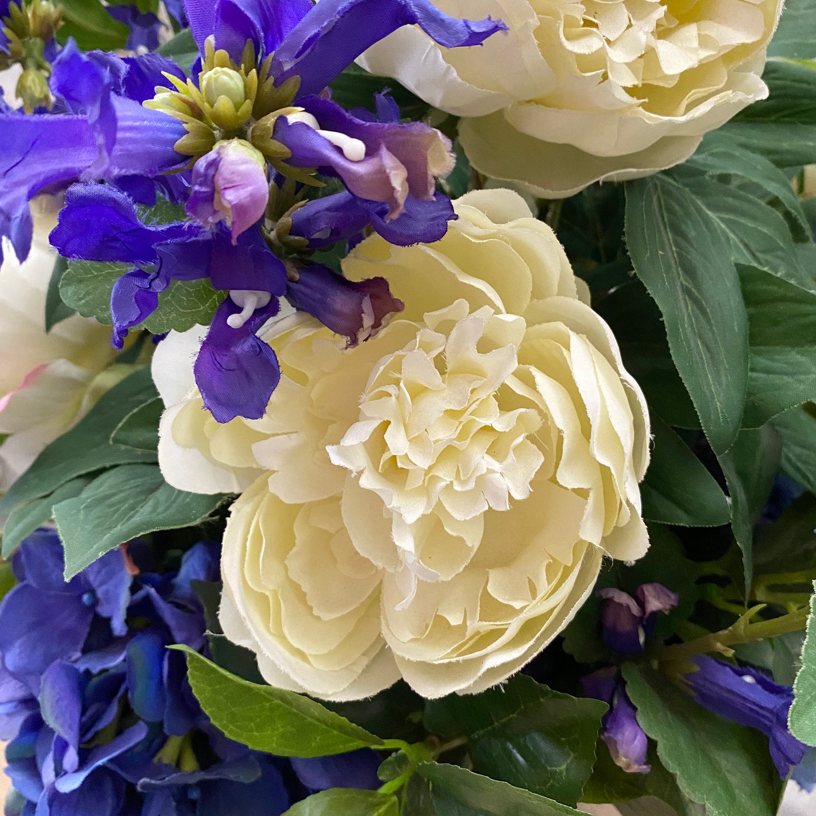 Artificial Floral Arrangement (Ex Rental) Purples and Whites