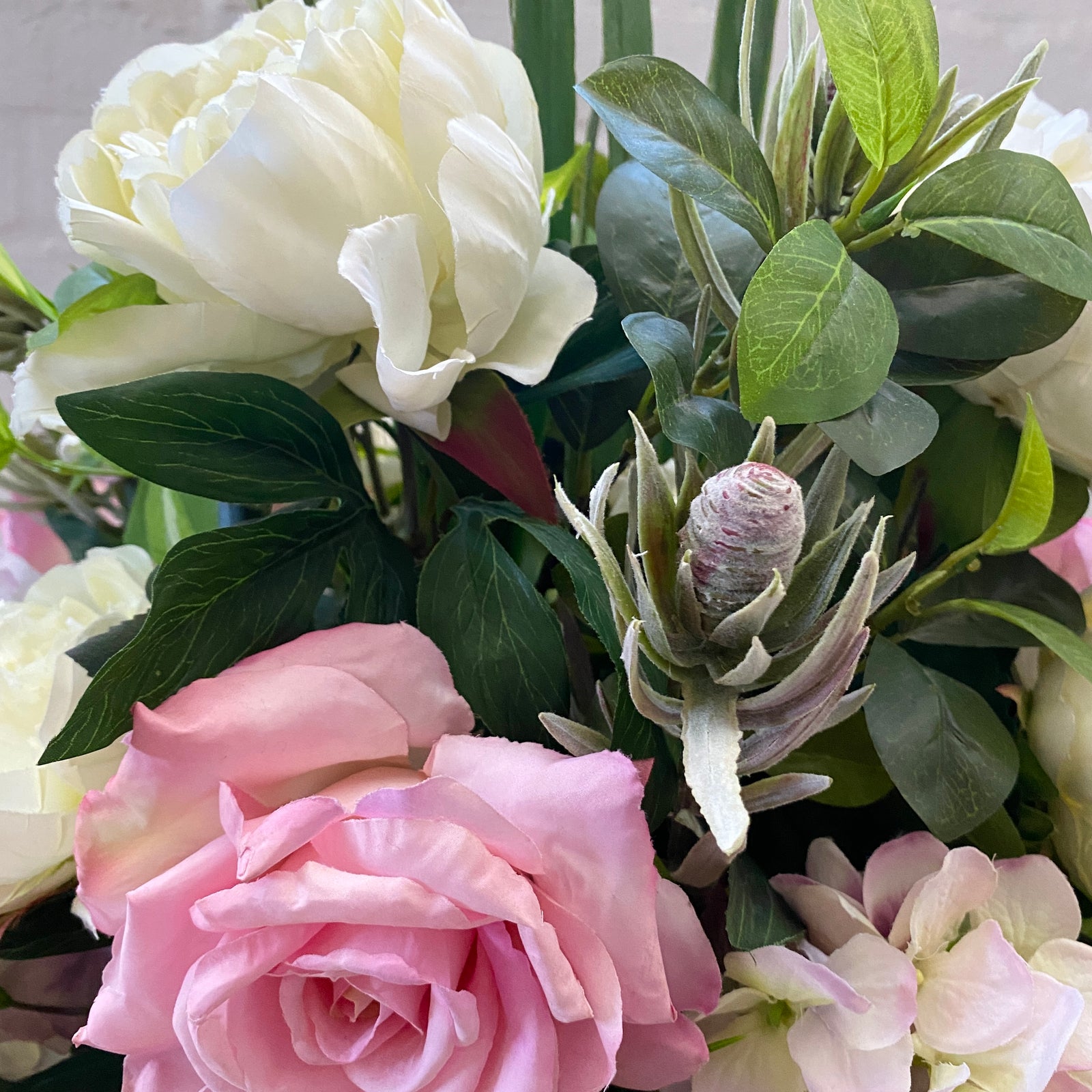 Artificial Floral Arrangement (Ex Rental) Pinks and Whites Ceramic #4