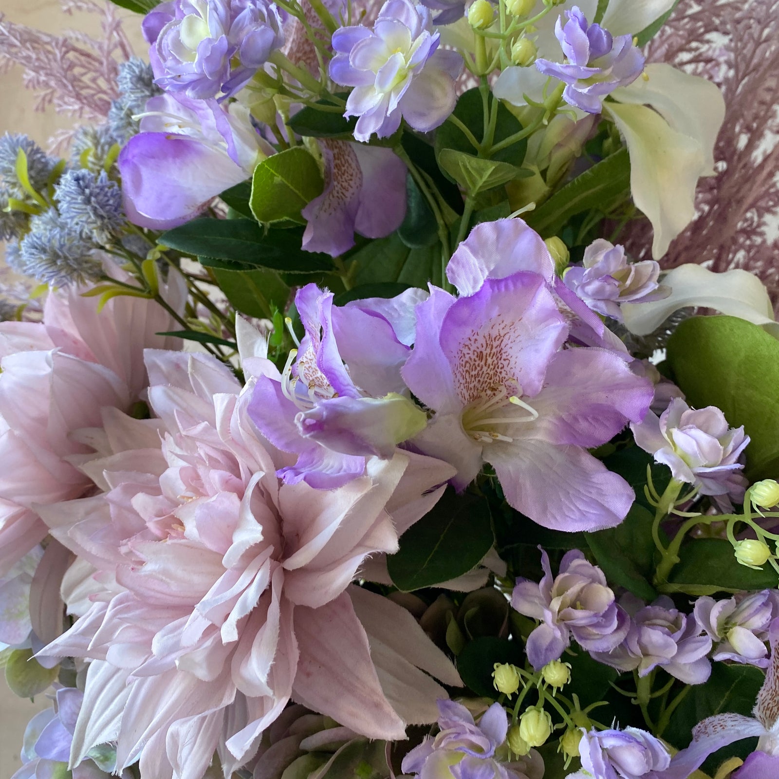 Artificial Floral Arrangement (Ex Rental) - Purples Bunch