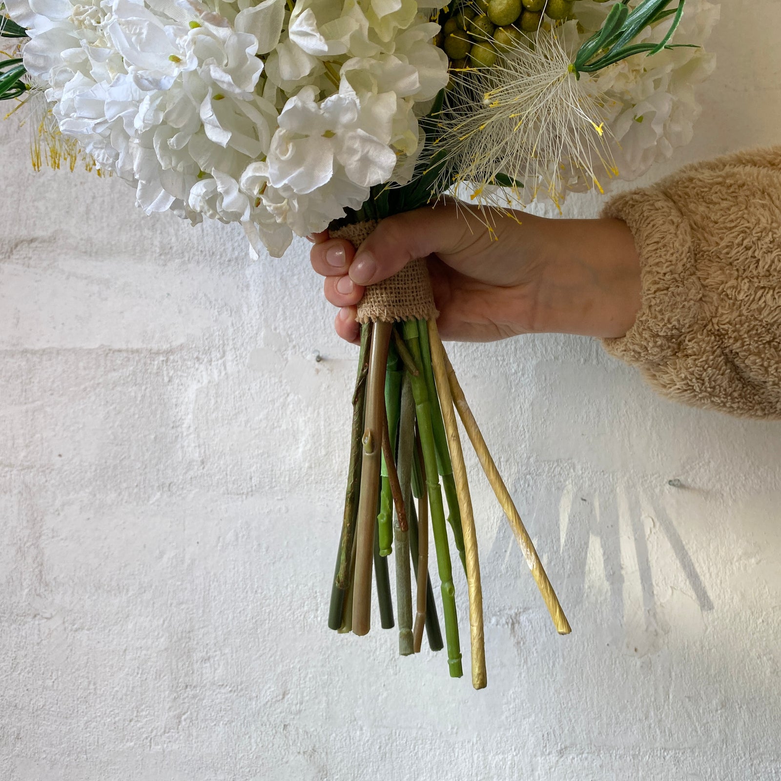 Artificial Floral Arrangement (Ex Rental) - Yellows and Whites Bunch