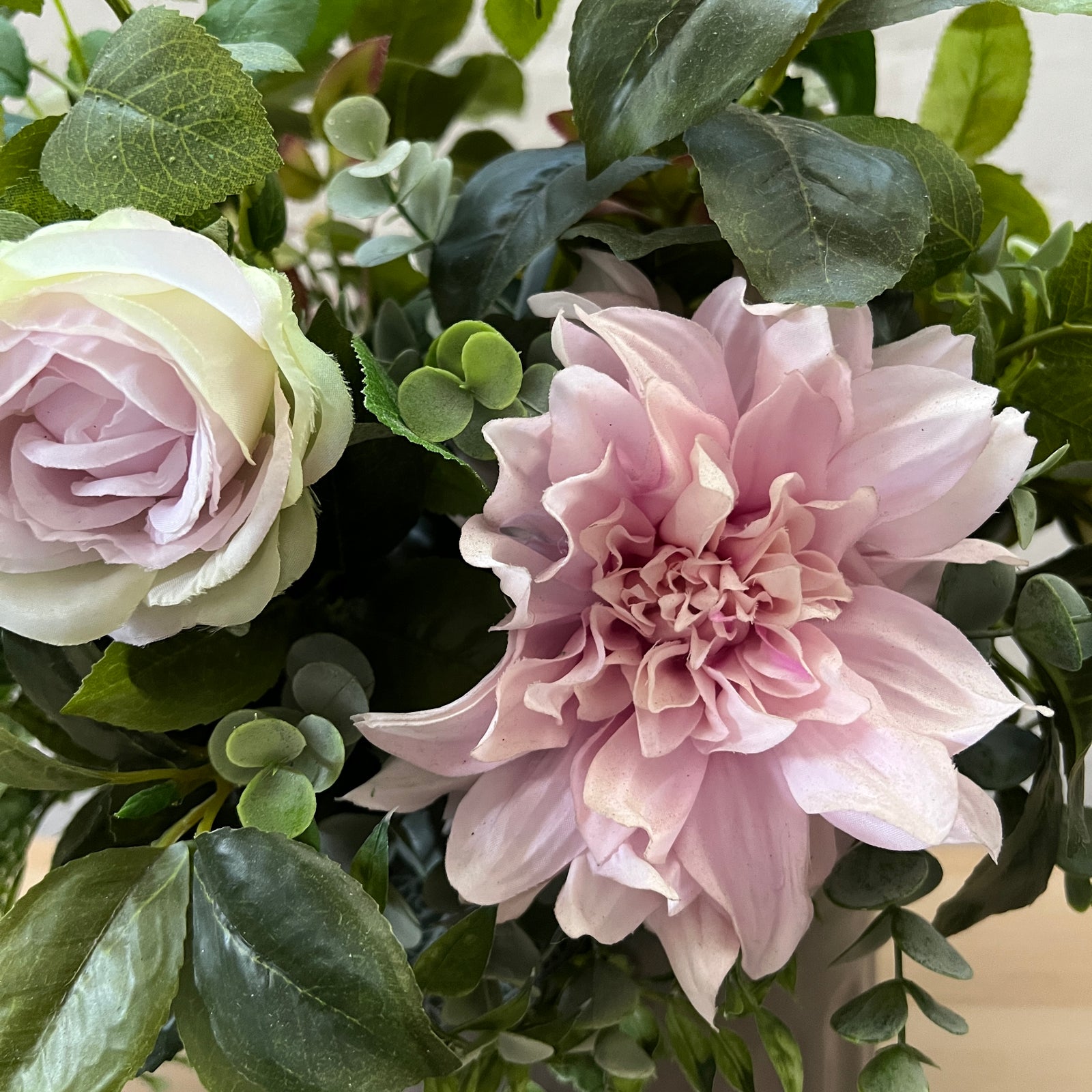 Artificial Floral Arrangement (Ex Rental) Pinks and Whites Ceramic #1