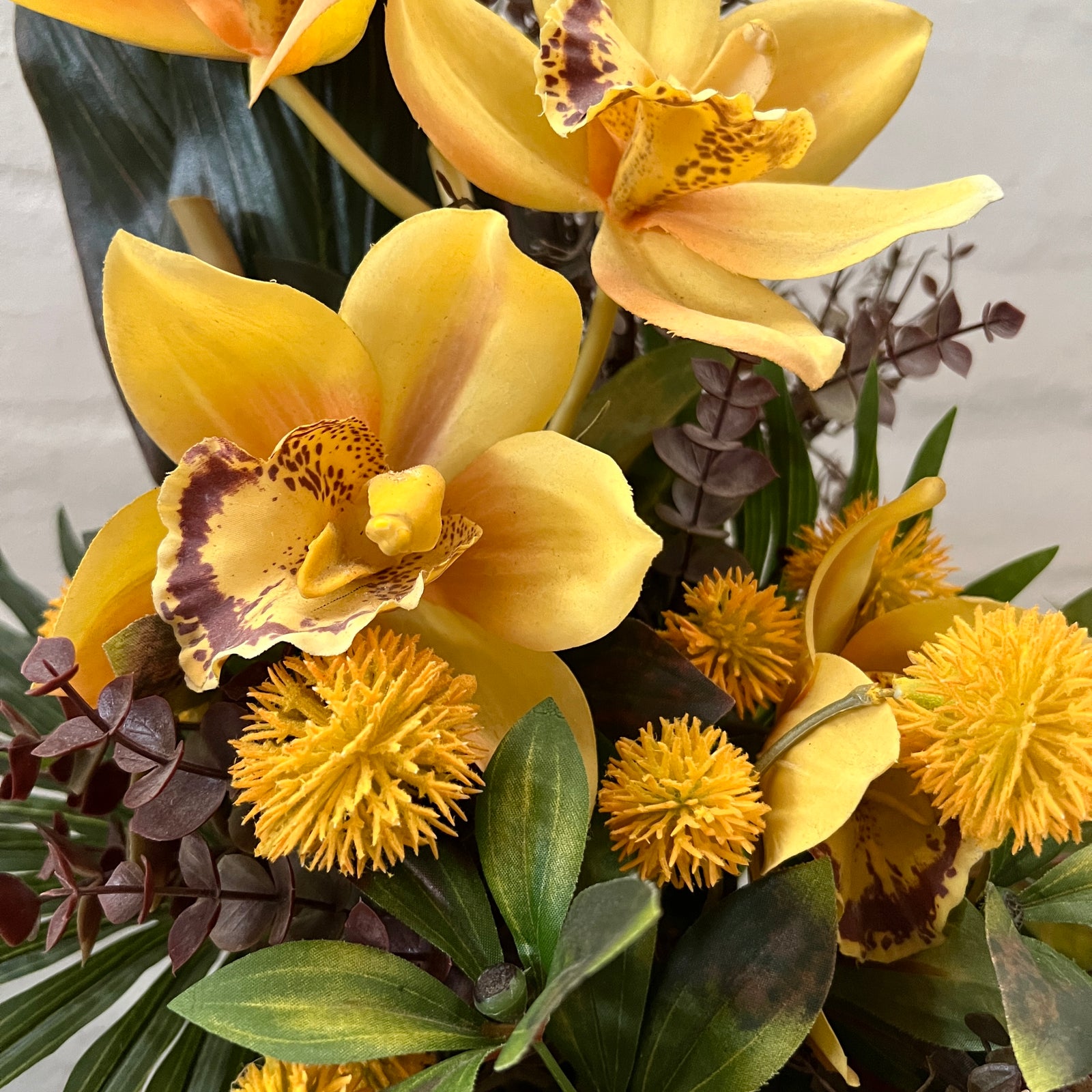 Artificial Floral Arrangement (Ex Rental) Yellows Ceramic